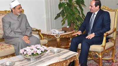 السيسى يستقبل شيخ الأزهر
