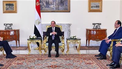 السيسي يبحث مع رئيس الكونجرس اليهودي العالمي القضية الفلسطينية