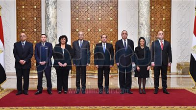 بالصور .. الوزراء الجدد يؤدون اليمين الدستورية أمام الرئيس السيسي