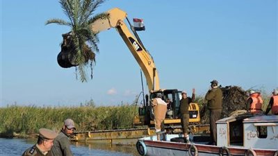 إزالة 47 حالة تعد على نهر النيل والمجاري المائية