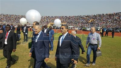 إبراهيم محلب يشارك في حفل تنصيب جورج وايا رئيسا لدولة ليبيريا