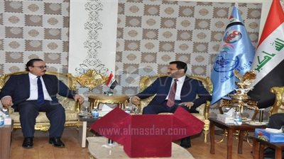 وزير الاتصالات يبحث مع نظيره العراقي سبل تقديم الدعم والتعاون المشترك