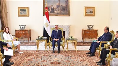 الرئيس السيسى يستقبل رئيسة الجمعية العامة للأمم المتحدة