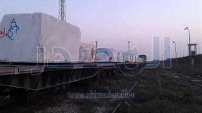 نقل 1560 طن بلوك رخام من ميناء بورسعيد عن طريق السكك الحديدية