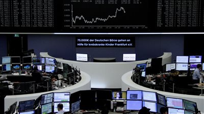 الأسهم الأوروبية تغلق منخفضة للجلسة الرابعة على التوالي
