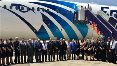 «مصر للطيران» تستقبل الطائرة الخامسة من طراز «دريملاينر B787-9»
