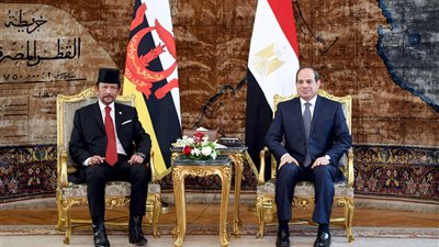 السيسي يبحث مع سلطان بروناي سبل تعزيز التعاون الثنائي بين البلدين
