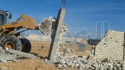 إزالة 71  حالة تعد على أملاك الدولة في مطروح