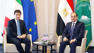 السيسي يبحث مع رئيس وزراء إيطاليا سبل تعزيز العلاقات بين البلدين