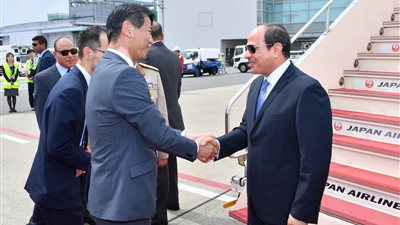 الرئيس السيسي يصل اليابان للمشاركة في مؤتمر «التيكاد»