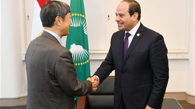 السيسي يلتقي رئيس الوكالة اليابانية للتعاون الدولي على هامش قمة «التيكاد»