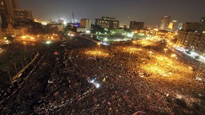 الهدوء يعم ميدان التحرير بالقاهرة في الذكرى الخامسة لثورة يناير