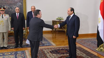 الرئيس السيسي يتسلم أوراق اعتماد 10 سفراء جدد