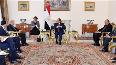 السيسي يبحث مع وزير خارجية فرنسا سبل تعزيز الشراكة بين البلدين