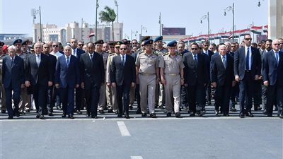 الرئيس السيسي يتقدم الجنازة العسكرية للفريق إبراهيم عبد الغفور العرابي‎