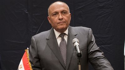 سامح شكرى يعقد جلسة مباحثات مع نظيره الأمريكي في روما