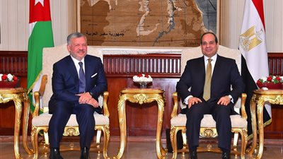السيسي يعقد جلسة مباحثات ثنائية مع العاهل الأردني