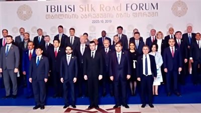 وزيرة الاستثمار تشارك فى افتتاح منتدى طريق الحرير بجورجيا