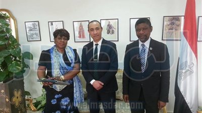 رئيس ماسبيرو يلتقي المدير العام لهيئة الإذاعة والتليفزيون في الكونغو