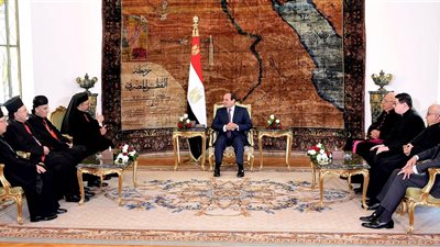الرئيس السيسي يستقبل بطريرك الإسكندرية للأقباط الكاثوليك