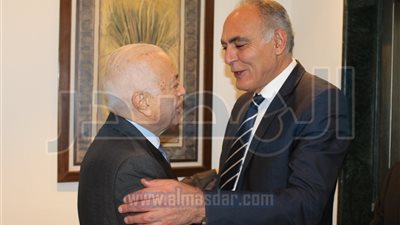 بالصور.. نبيل العربي يستقبل وزير الخارجية المغربي