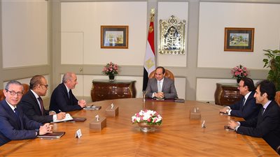 السيسي يبحث مع رئيس شركة 