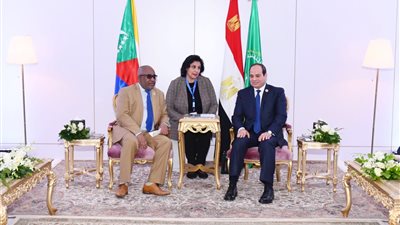 السيسى يبحث مع رئيس جزر القمر سبل تعزيز العلاقات الثنائية