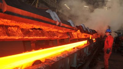 ارتفاع إنتاج الصلب العالمي 4% في مارس 2018