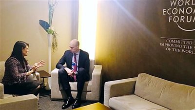 «المشاط» تبحث تعزيز التعاون مع منتدى «دافوس» و«سيتى بنك» و«أوبر» 