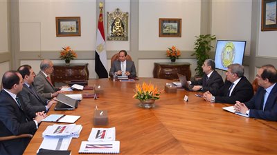السيسى يستعرض الموقف التنفيذى للمشروعات القومية فى البترول والطاقة 