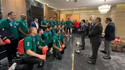 وزير الرياضة يستقبل منتخب مصر للشباب بعد تتويجه ببطولة إفريقيا لكرة اليد