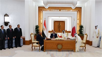 توقيع مذكرة تفاهم بين صندوق مصر السيادي وجهاز قطر للاستثمار 