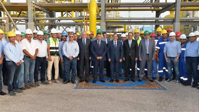 بدء تشغيل مشروع ربط خط غاز حقل ريفين بمصنع استخلاص البوتاجاز بالعامرية 