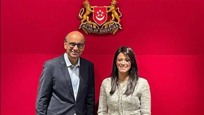 وزيرة التعاون الدولي تبحث مع رئيس سلطة النقد بسنغافورة تعزيز التعاون الثنائي