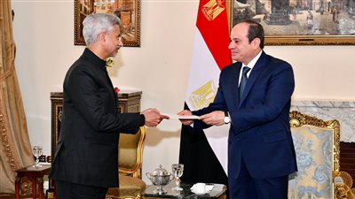  الرئيس السيسي يبحث مع وزير خارجية الهند سبل التعاون المشترك