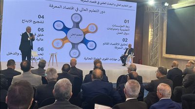  أيمن عاشور يستعرض دور التعليم العالى في إقتصاد المعرفة