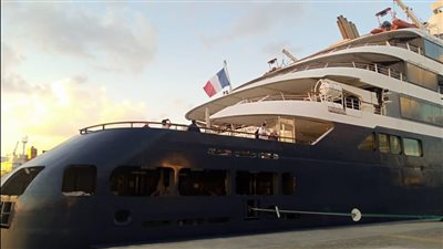 ميناء الإسكندرية يستقبل سفينة فرنسية تحمل 159 سائحًا من مختلف الجنسيات
