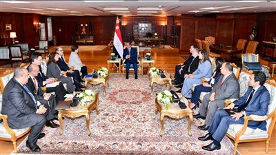 الرئيس السيسي يستعرض الشراكة بين مصر وصندوق النقد الدولي