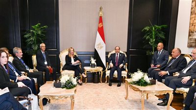 السيسي يبحث سبل تطوير العلاقات الاقتصادية والتجارية والاستثمارية مع إيطاليا