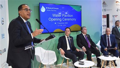 رئيس الوزراء يشهد افتتاح جناح المياه بالمنطقة الزرقاء