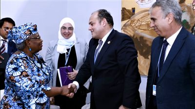 وزير الصناعة يبحث مع مدير منظمة التجارة العالمية تحديات أزمة الأمن الغذائي