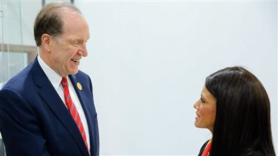 «المشاط» تبحث مع رئيس البنك الدولي الاستراتيجية القُطرية المشتركة 2023-2027