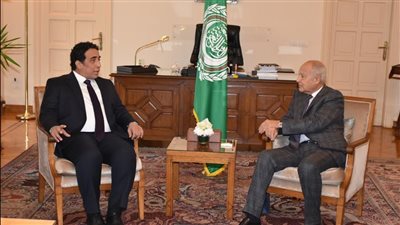 أمين جامعة الدول العربية يستقبل رئيس المجلس الرئاسي الليبي