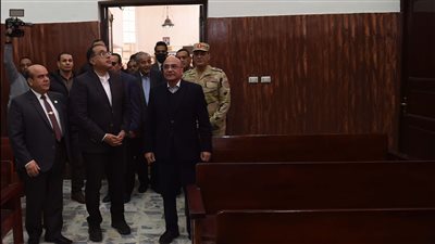«مدبولي» يتفقد محكمة شمال سيناء الابتدائية بالعريش قبل عودة انتظام العمل بها 