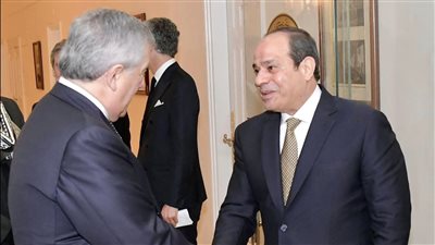 الرئيس السيسي يستقبل وزير الخارجية الإيطالي بقصر الاتحادية