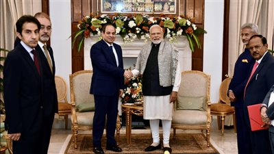 السيسي ورئيس الوزراء الهندي يشهدان التوقيع على اتفاقيات ومذكرات تفاهم بين البلدين