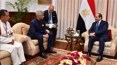 السيسي يؤكد لوزير خارجية الهند حرص مصر على تدعيم الشراكة الاستراتيجية بين البلدين