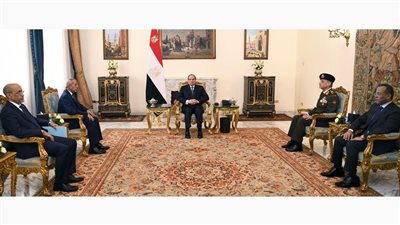الرئيس السيسي يستقبل وزير دفاع الجمهورية الإسلامية الموريتانية