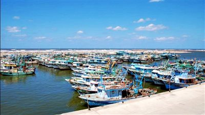 توقف حركة الملاحة بميناء البرلس بسبب سوء الأحوال الجوية