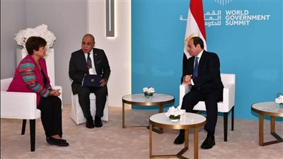 السيسي يثمن التعاون المثمر والبناء بين الحكومة المصرية وصندوق النقد الدولي